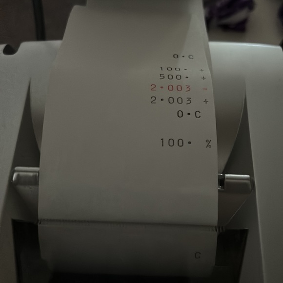 Canon MP11DX 12 digit 2 color print clock & calendar works perfectly w/rolls pap - Picture 6 of 7